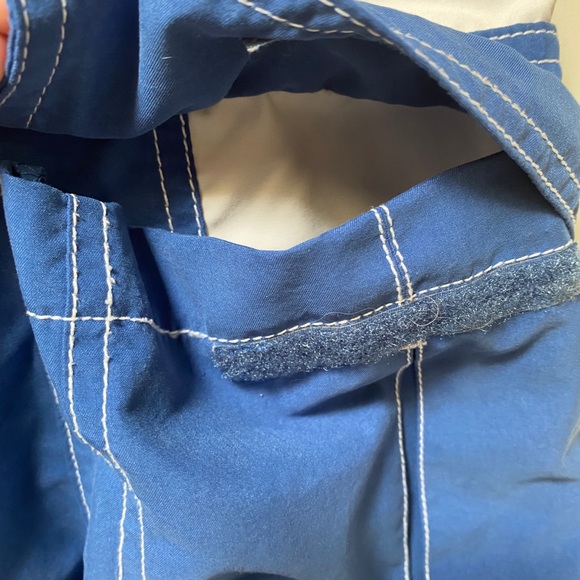 Nike Men's Swimming Swim Trunks Board Shorts Blue White Size Medium VGC - Picture 3 of 5